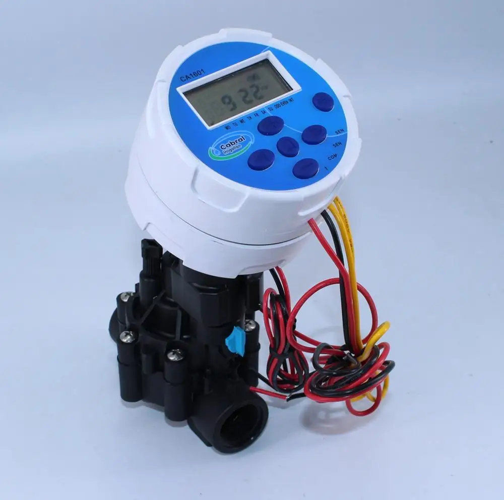 

Z&Wzanchen CA1601-9V Battery- Operated waterproof Irrigation Controller (1-Zone)+1in DC Latching solenoid valve
