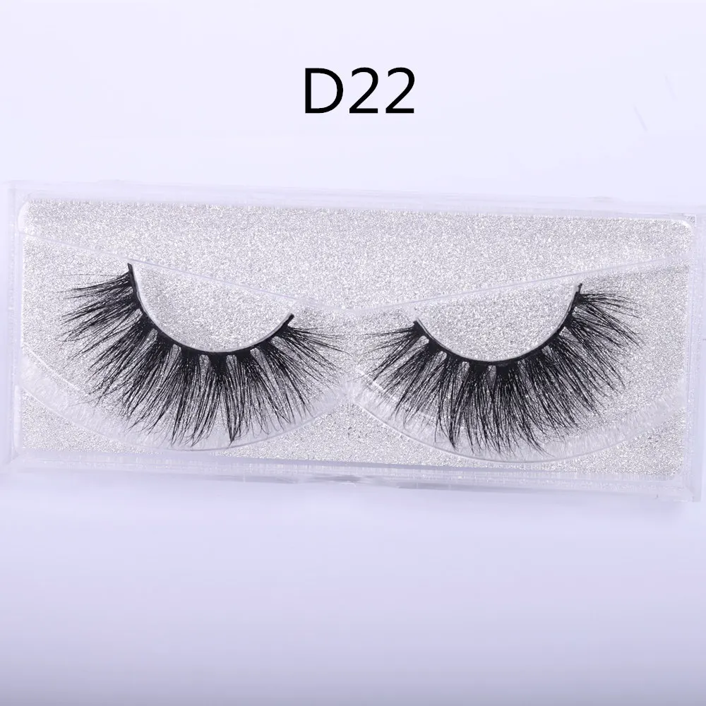 D22 WOWANGEL 3D норковые накладные ресницы, пучковые ресницы, пушистые Накладные ресницы ручной работы, норковые ресницы D06 - Цвет: D22