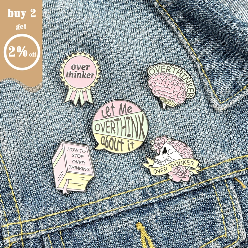 По сравнению с Thinker эмали штырь мозга череп книга Броши рюкзаки отворотом