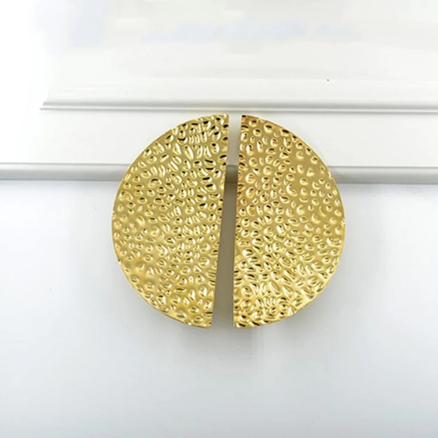 Полукруглая однотонная матовая латунная ручка LCH для шкафа ящика дверная в