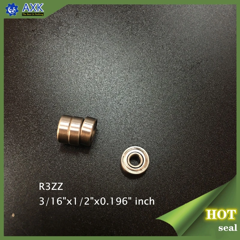 

R3ZZ ABEC-1 (100PCS) 3/16"x1/2"x0.196" inch Miniature Ball Bearings RC Models