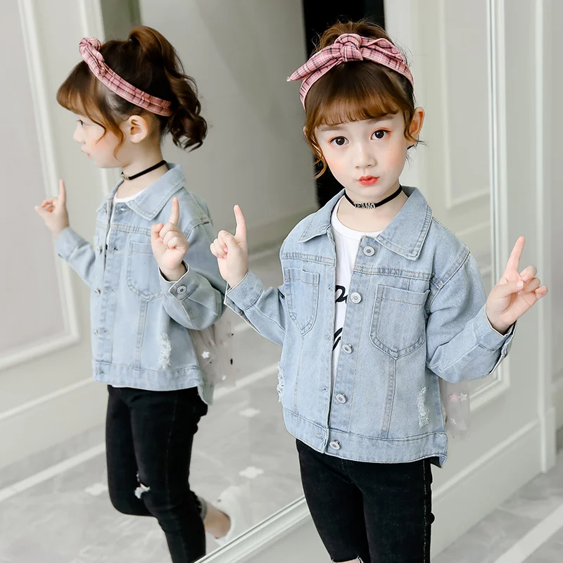 Джинсовая куртка для девочек 1 | Детская одежда и обувь