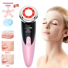 Массажер Для Лица RF Устройство для подтяжки лица светодиодный радиочастотный омоложение кожи удаление морщин увлажняющий крем для лица Инструменты для ухода за кожей