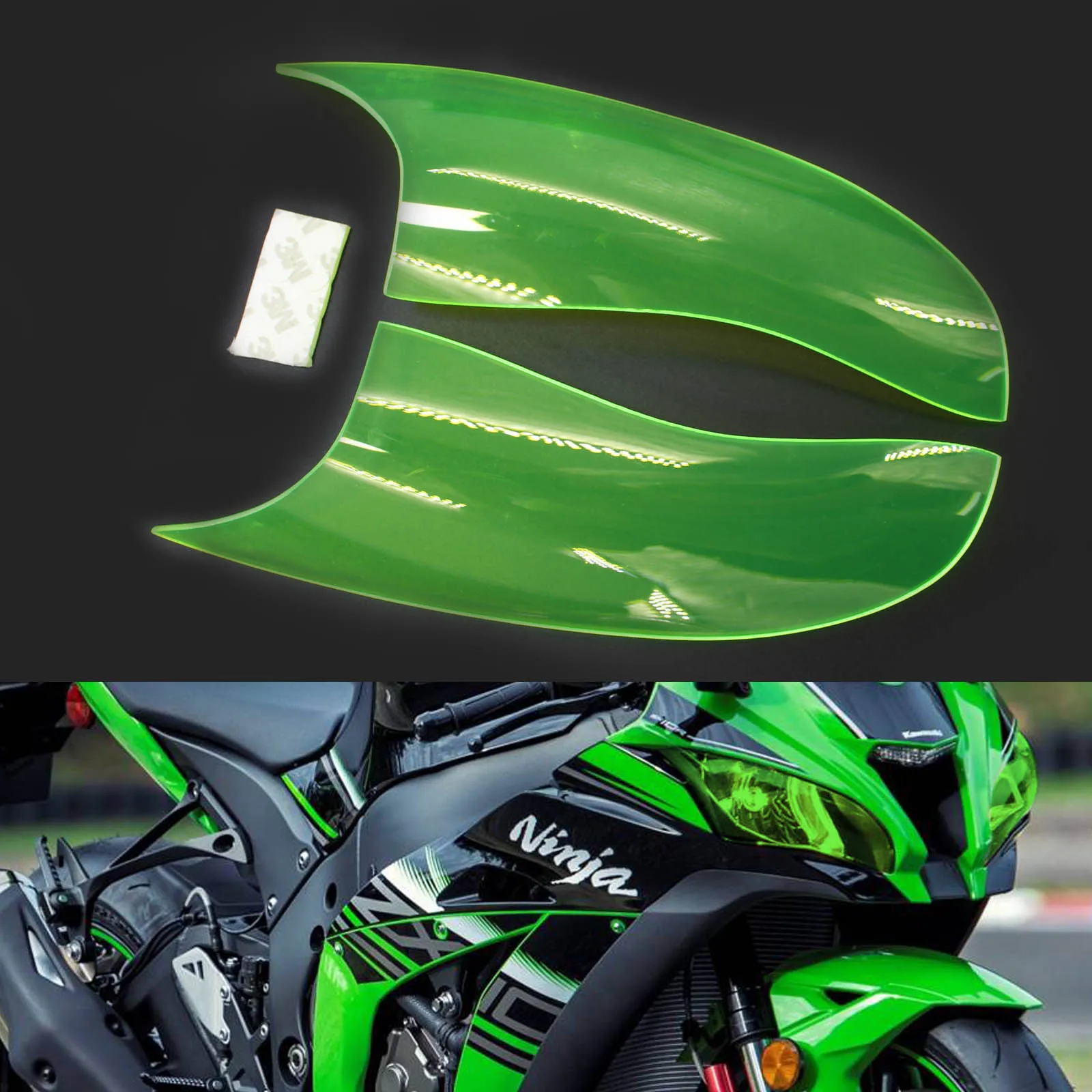 

Artudatech Front Headlight Lens Protection Fit For Kawasaki Zx-10R Zx 10R 2016-2018 Motorcycle Accessories
