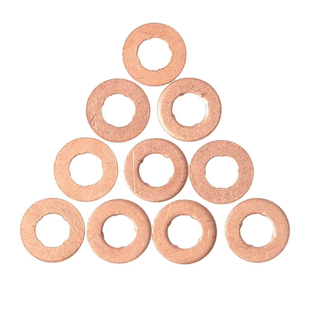 10pcs Fuel Injection Nozzle Holder Gasket Washers Replaces For Volvo S60 S80 V70 XC90 | Автомобили и мотоциклы