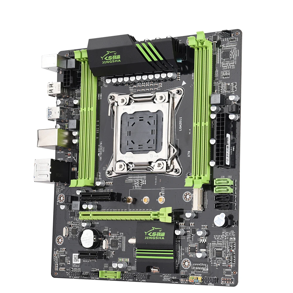 JINGSHA X79 Motherboard LGA 2011 Combo xeon e5 2650v2 CPU set 4 X 8GB=32GB DDR3 RAM 1600MHz ECC REG SATA3 Four channels | Компьютеры и