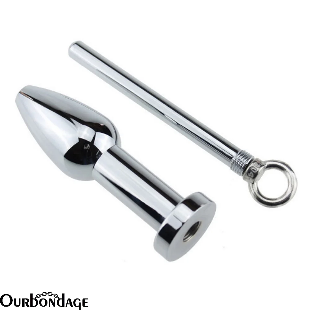 Ourbondage Алюминий сплав Анальный расширение расширитель с внутренней подкладкой из