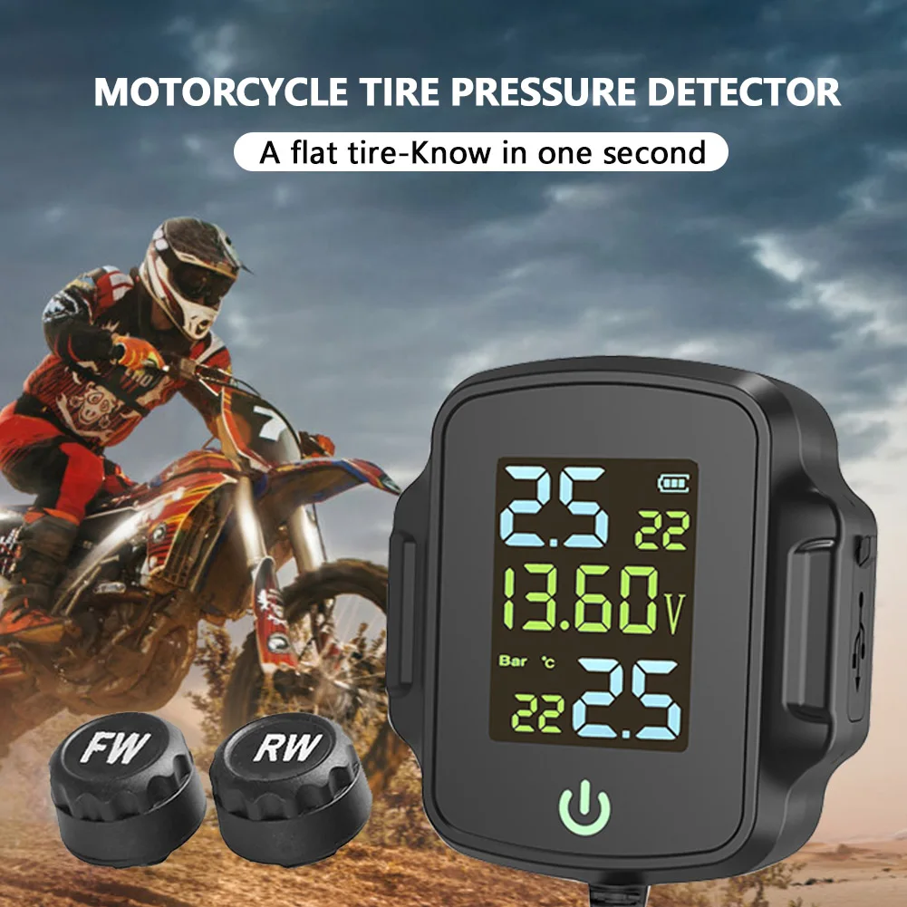 Система контроля давления в шинах TPMS для мотоцикла система оповещения о