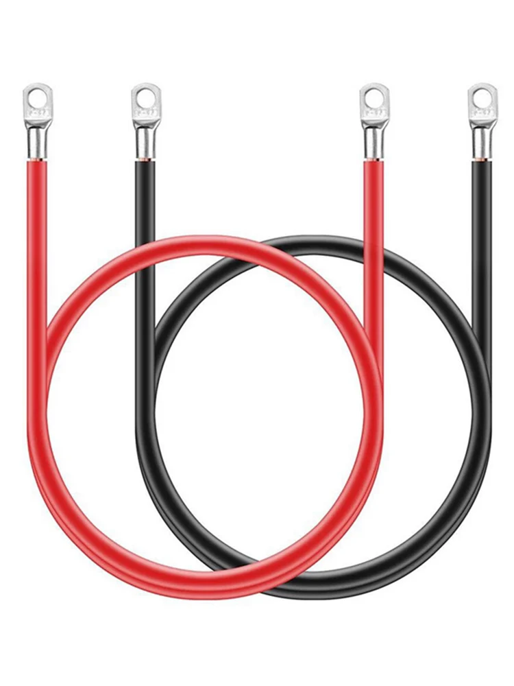 Комплект клемм медных проводов для заземления аккумуляторов 2 шт 5AWG 16 квадратных