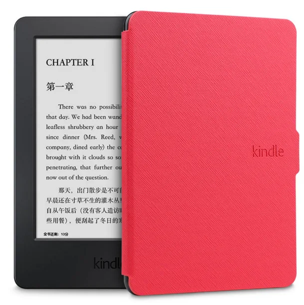 Чехол для amazon kindle paperwhite 1/2/3, ультра тонкий чехол для планшета, 6 дюймов, чехол со сном - Цвет: Red