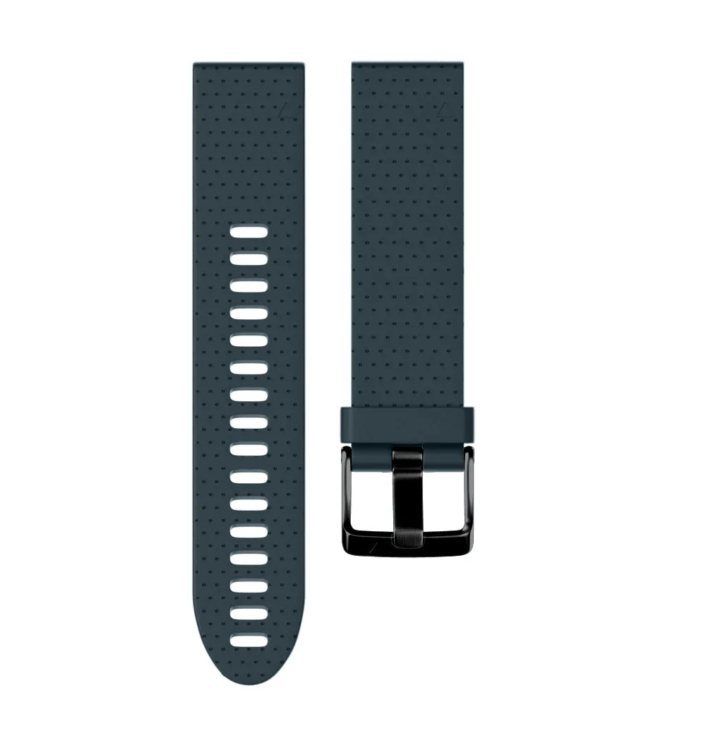 Navy Blue B Ремешок для Garmin Fenix 5s ремешок для часов спортивные умные часы чистый цвет легко демонтировать 20 мм силиконовый ремешок для часов Черная/серебряная пряжка - Цвет: Navy Blue B