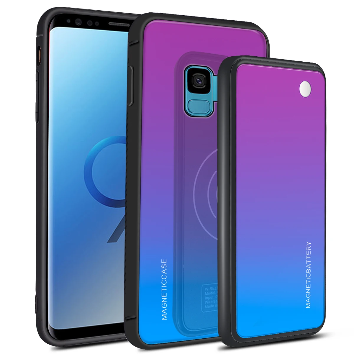 Galaxy S9 Для samsung Galaxy S10/S9/S10e/S10/Note 10/S8 S9 S10 Note 10 Plus чехол с 5000 мАч беспроводным зарядным устройством - Цвет: Galaxy S9