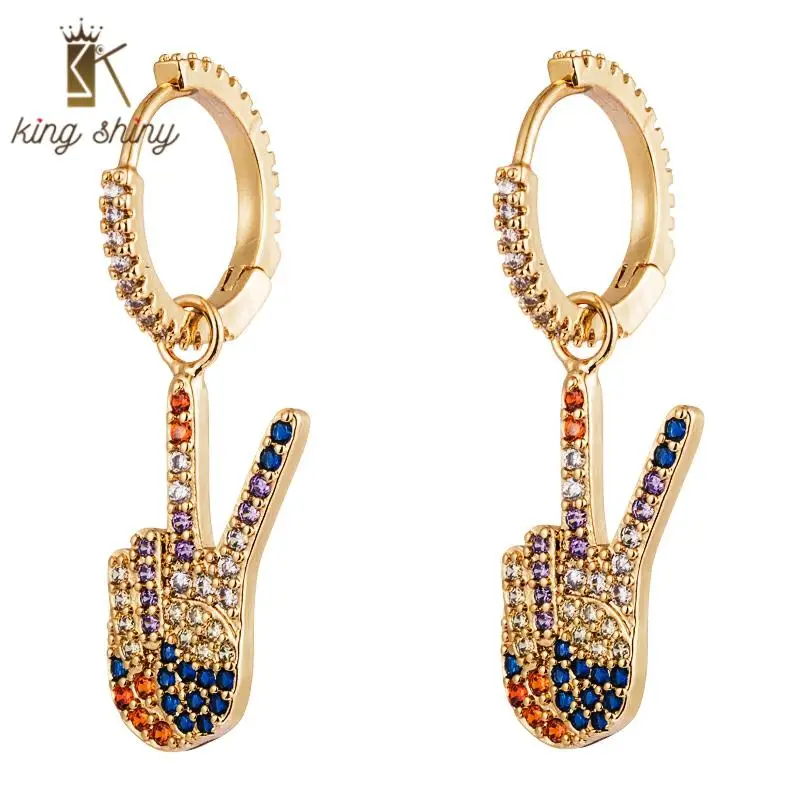 Медные серьги ювелирные изделия Корейская и Европейская мода женские знак