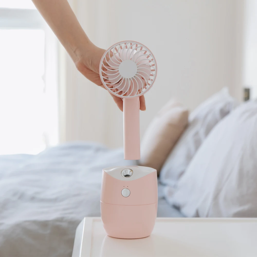 Съемный вращающийся аэрозольный распылитель портативный вентилятор вверх вниз