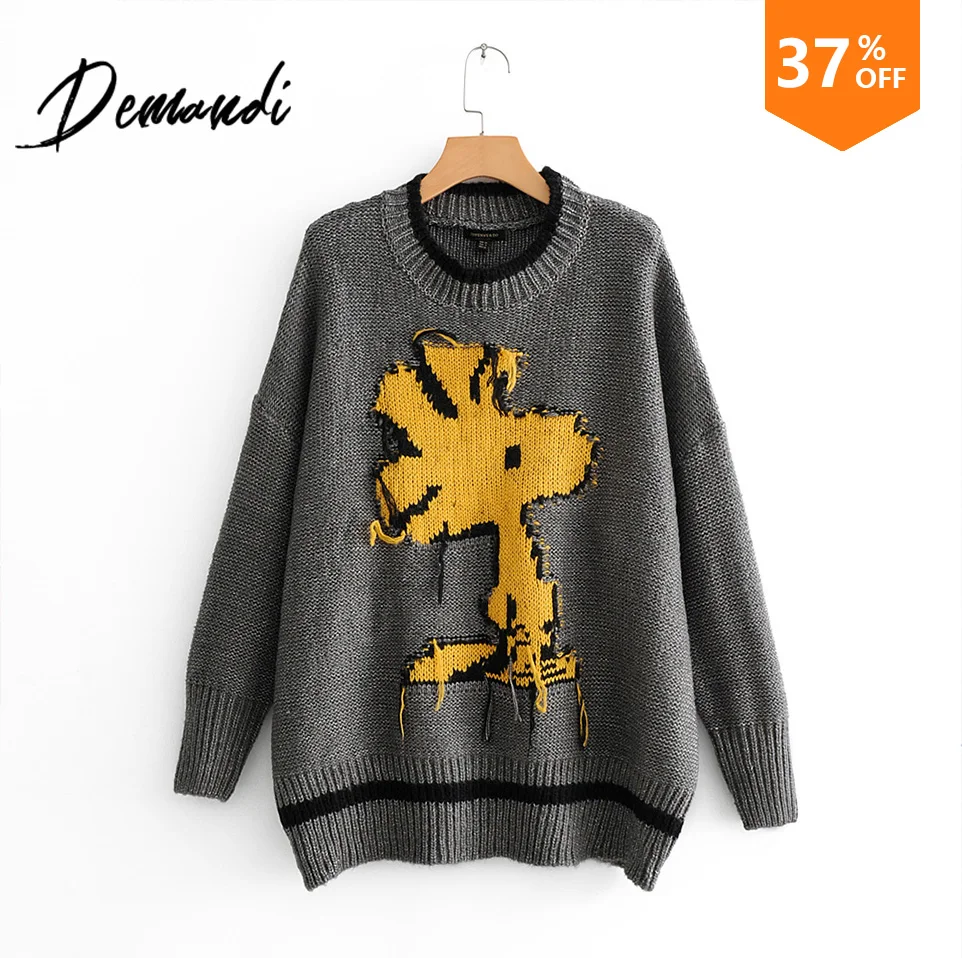 DEMANDI женский свитер пуловеры осень и зима 2019 новые женские свитера для отдыха с
