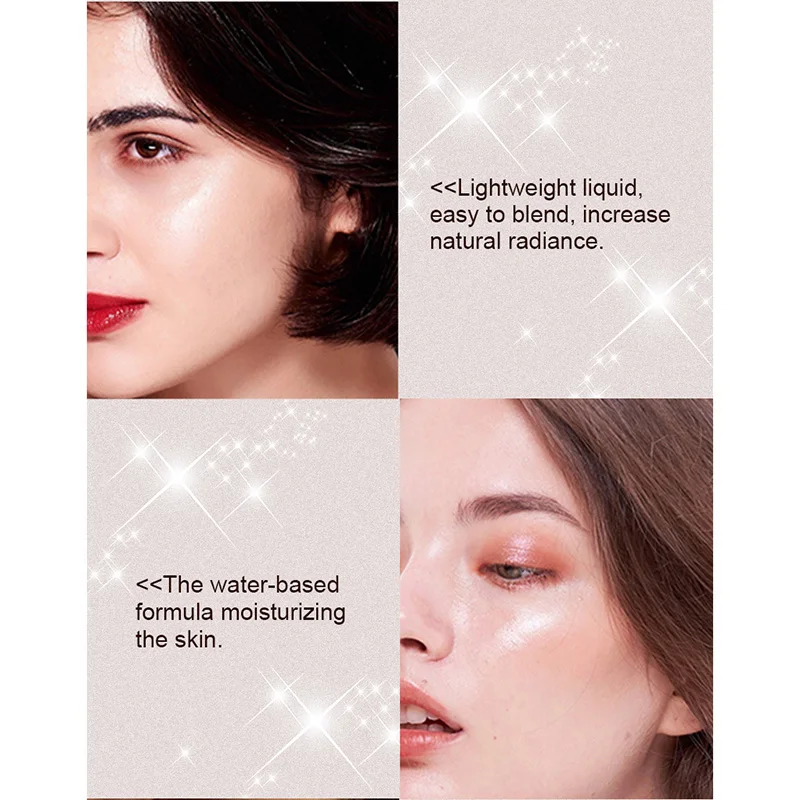 

High Glosses Liquid Foundation Long Lasting Waterproof Brighten Control Concealer Foundation Liquid KG66