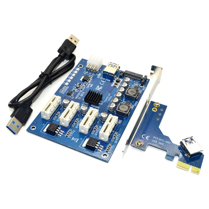 PCI E X1 до 4PCI X16 Комплект расширения от 1 4 портов Express переключатель мультипликатор