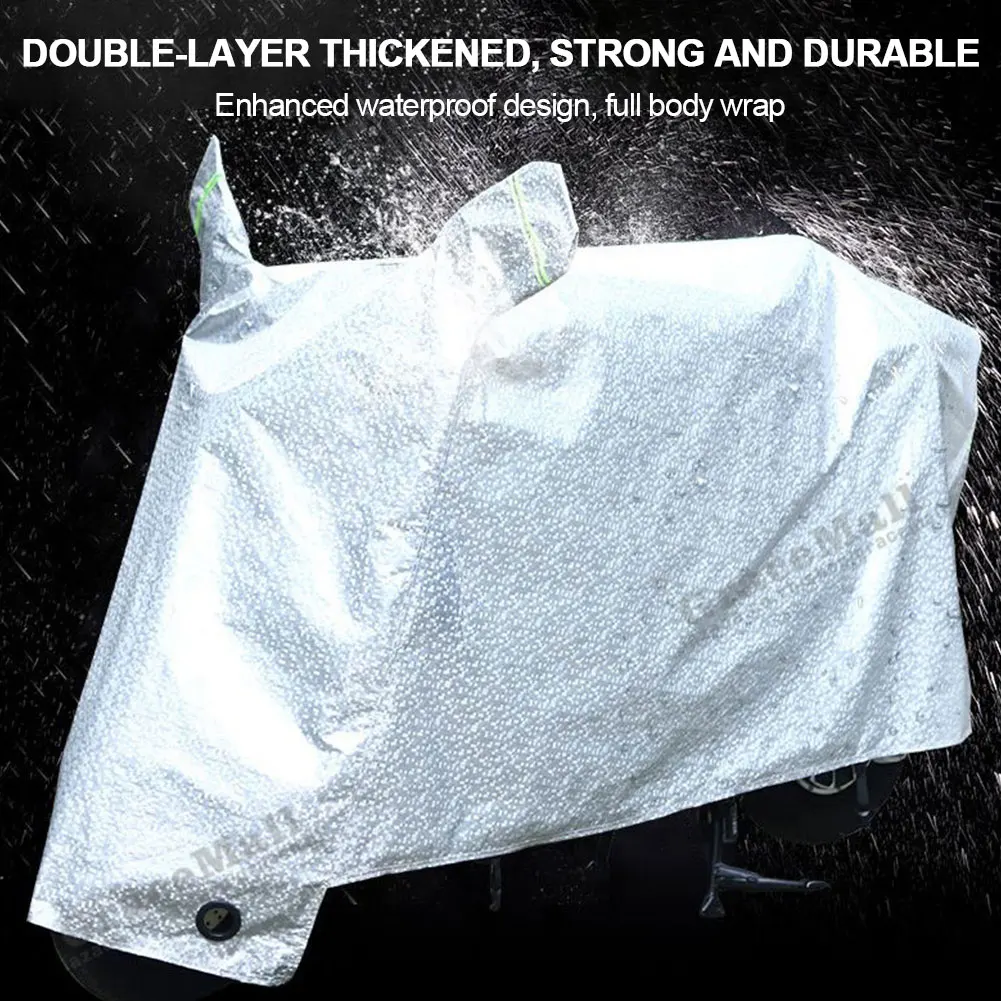 

Universal Protective Motorcycle Cover Waterproof Aluminum Film Anti UV Waterproof Dustproof Rain Covering Motor Bike Cover Coats