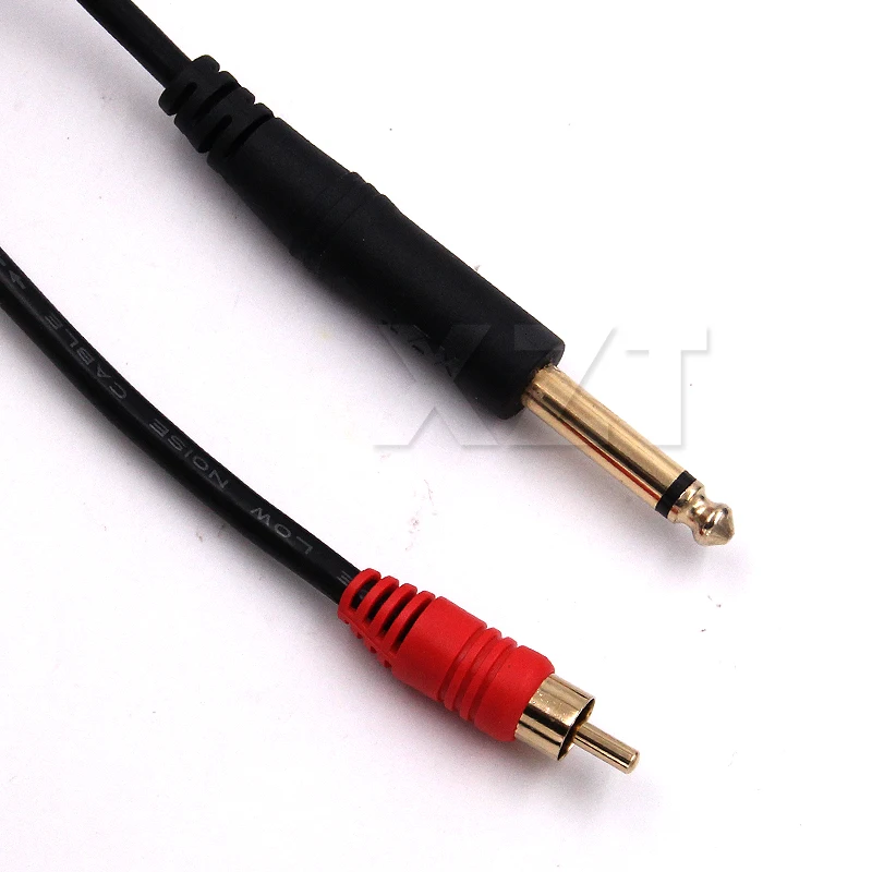 Адаптер для аудиокабеля с моно разъемом 6 35 мм на RCA адаптер сигнала 5 коннектор Lotus