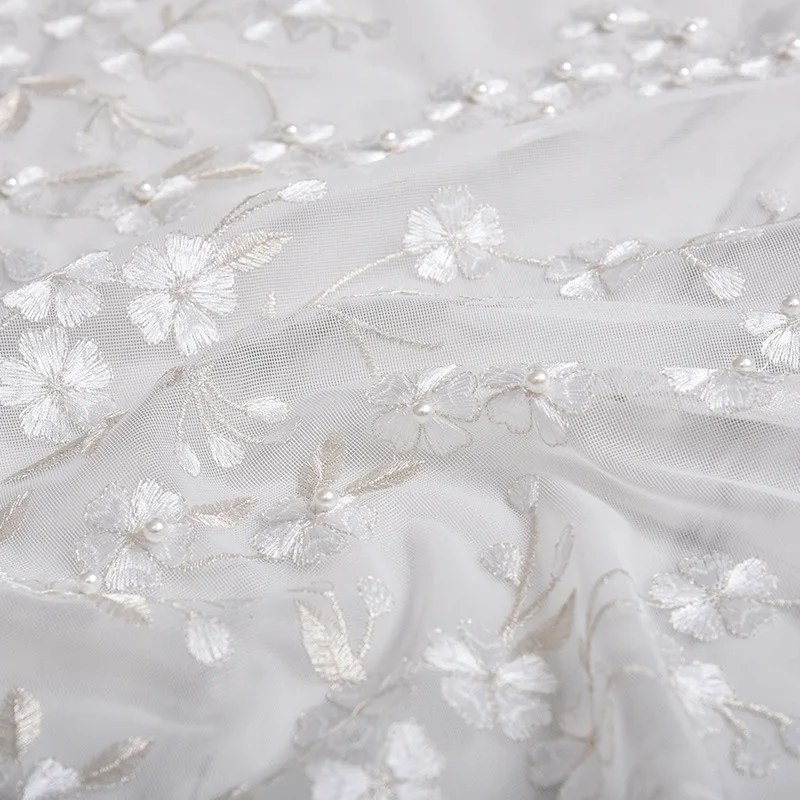 

Pearl Leaves Curtain For Living Room Mesh Fabric Curtain For Balcony Study Room Modern Fashion Sheer Drape Cortinas X687#40