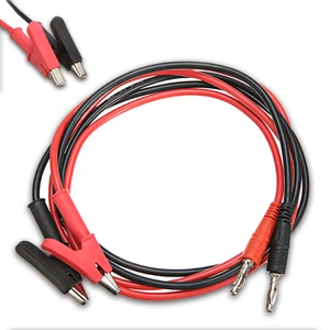 2 шт., медный штекер типа банан, 4 мм, 1 м