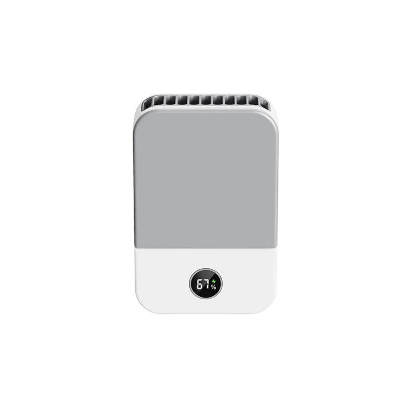 

Lazy hanging neck fan usb charging portable mini desktop mute small fan big wind neck small fan console color buttons
