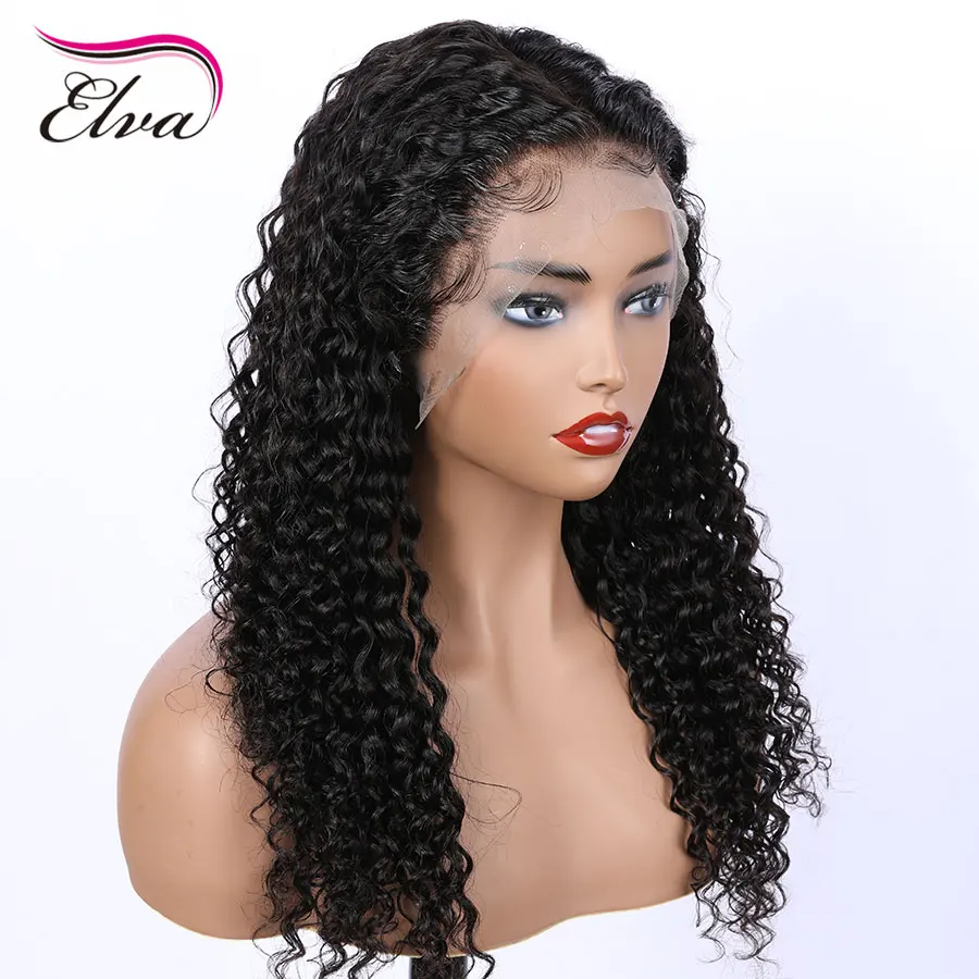 Elva Hair 13х6 парики из человеческих волос на фронте шнурка предварительно сорванные