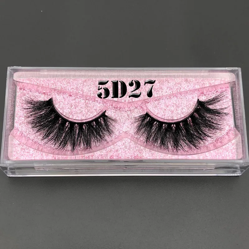 5D27 Mikiwi 5d lashes 3D норковые ресницы розовое золото блестящий чехол коробка с собственным логотипом для оптового заказа whalesale - Цвет: 5D27
