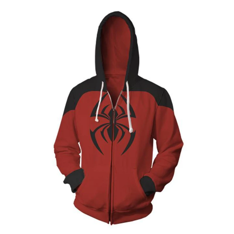 Человек-паук: Into the Spider-Verse Miles Morales толстовки пальто 3D человек-паук косплей костюм Мужская Толстовка Топы