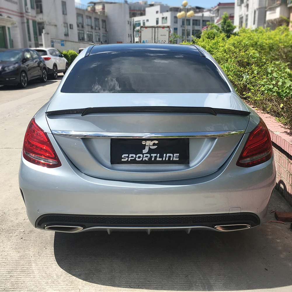 Задний спойлер из углеродного волокна для Mercedes Benz W205 C200 C250 C300 C350 C63 AMG Sedan 4 Door 2014