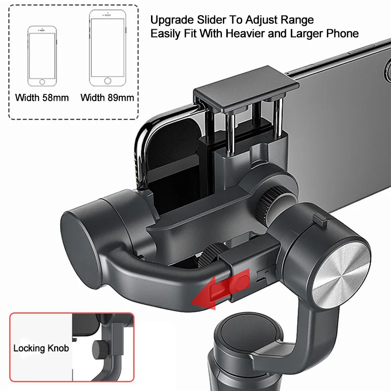 3 х осевой ручной шарнирный стабилизатор для камеры iPhone 11 Samsung Galaxy Huawei Xiaomi