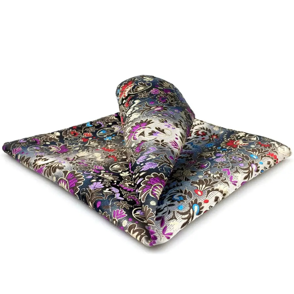 Pocket Square Handkerchief Floral Pattern Multicolor Large 12.6&quot | Аксессуары для одежды