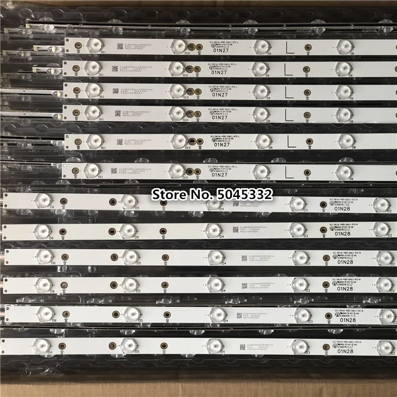 Светодиодный полосы 11 светодиодный для EVTLBM490E0501 AJ 3(L) EVTLBM490E0601 AK 3(R) 49PUK4900/12 TPT490U2