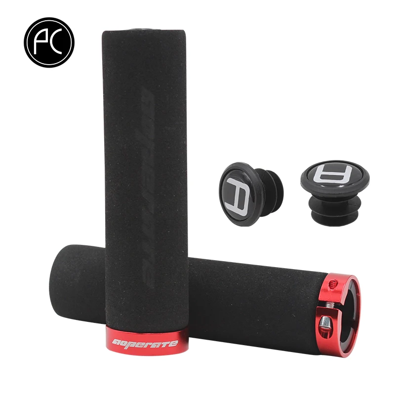 

PCycling For Bicycle MTB Road Folding Bike Comfortable Non-Slip Sponge Foam Grips Ergonomic Lockable Handle Grips Riding Grip