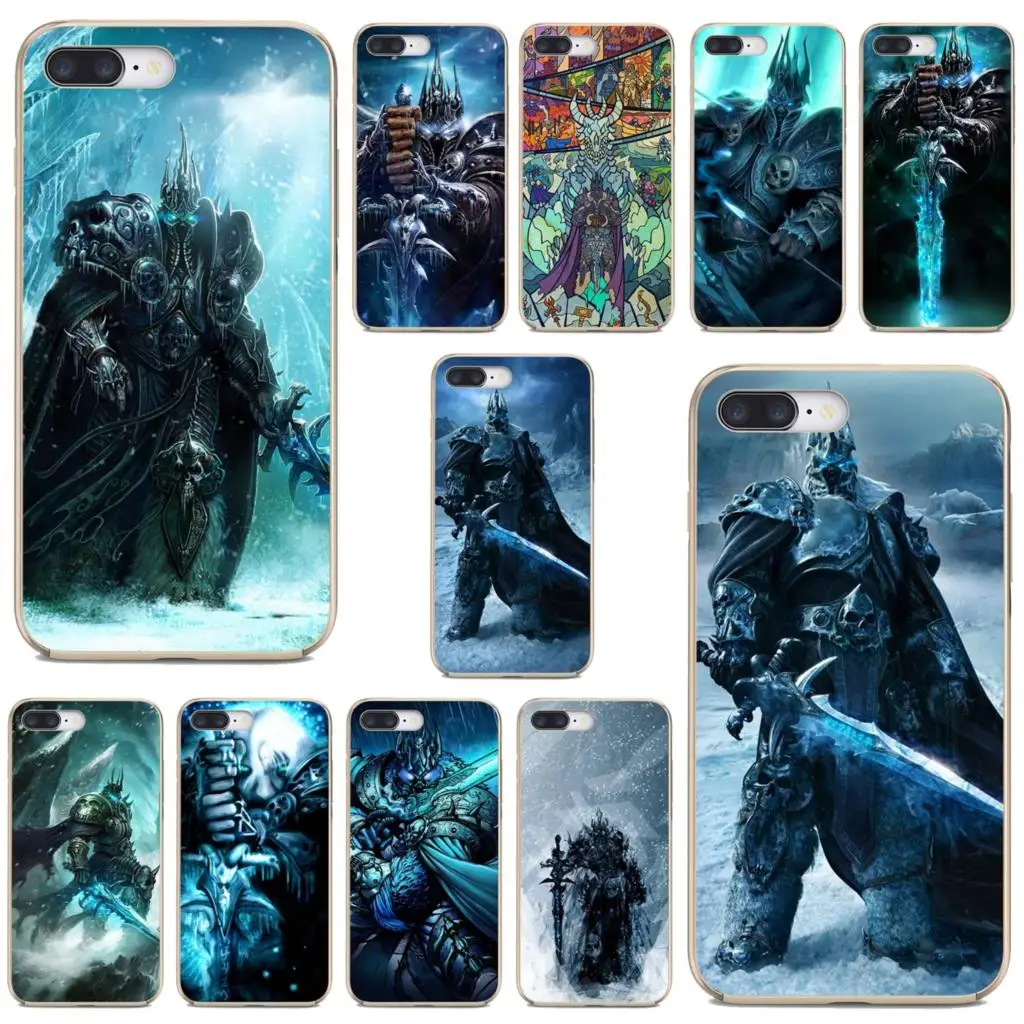 

For Apple iPhone 10 11 12 Pro Mini 4S 5S SE 5C 6 6S 7 8 X XR XS Plus Max 2020 Soft Bag Case Arthas-the-Lich-King-Heroes-Storm