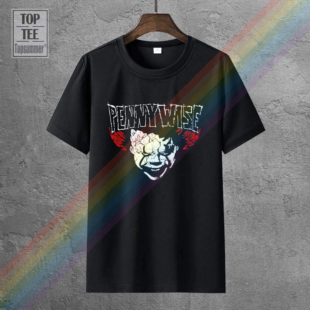 Футболка Steven King It из фильма ужасы пеннивайз клоун версия S 5Xl 2017 новая футболка 2018