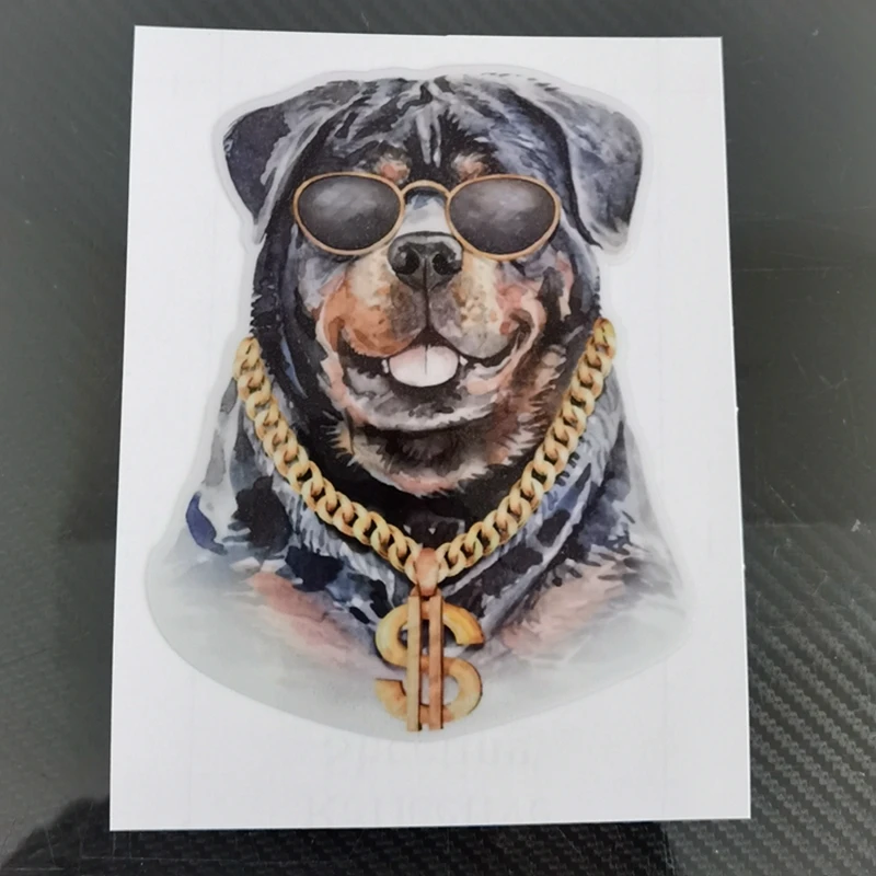 

Handsome Rottweiler Dog Waterproof Reflective Car Sticker 11.6cmx15cm