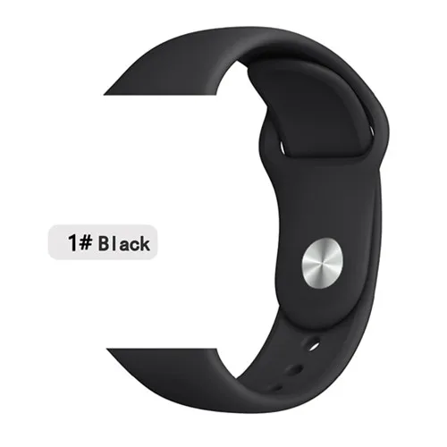 black 1-1 Ремешок для apple watch 5 4 ремешок apple watch 44 мм 40 мм iwatch 3 2 1 ремешок 42 мм 38 мм для хорошего клиента - Цвет ремешка: black 1-1