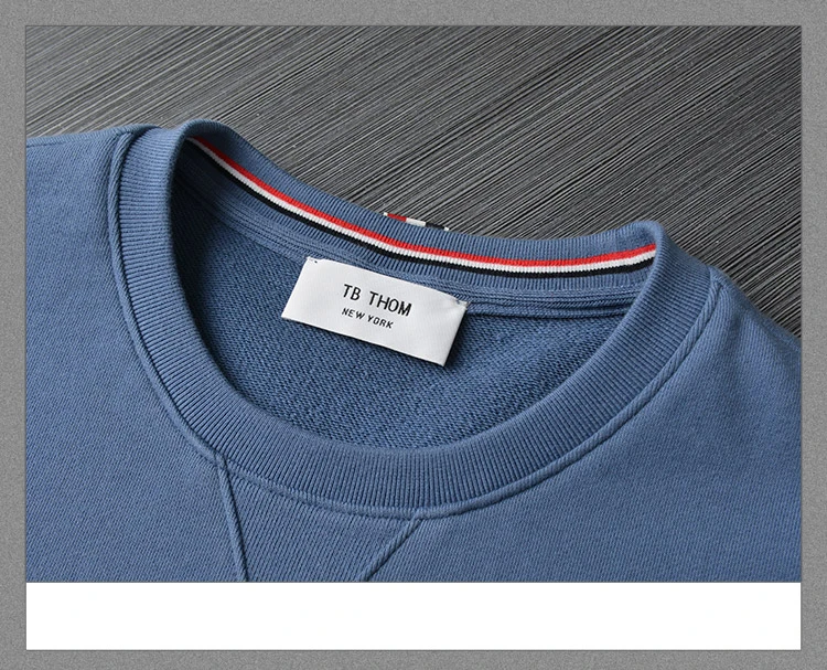 

2021 Fashion TB Brand Spring Autumn Casual Clothing Cotton Jacket Men Women Sweatshirts O-Neck Male Striped Sportswear Coat