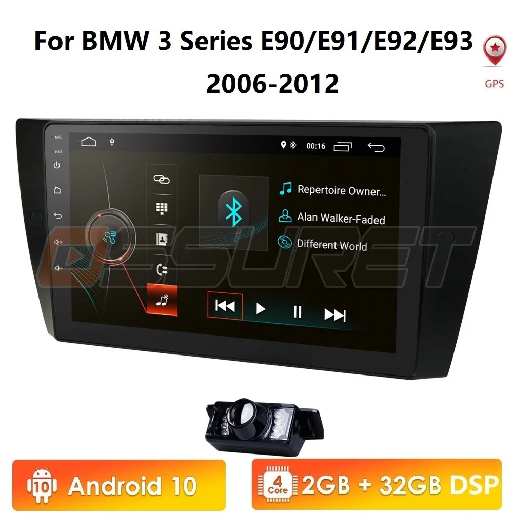 Автомобильный мультимедийный плеер Android 9 0 gps стерео система для BMW E90 E91 E92 E93 4 GWifi FM