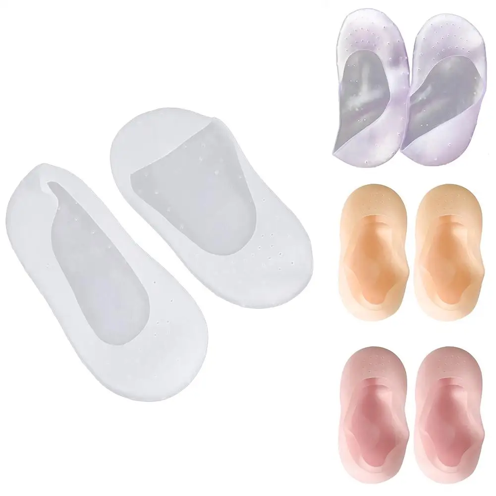 

Silicone Gel Anti-Slip Socks Sole Cover Heel Dry Fissure Foot Care Protector Moisturizing Breathable Socks Heel Cracked Sock