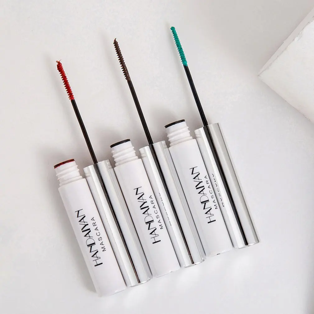 

Водостойкая цветная тушь для ресниц, стойкая Удлиняющая объемная подводка для глаз, Очаровательная тушь для ресниц, макияж глаз