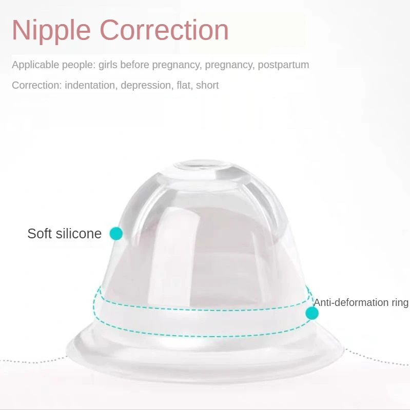 Dispositivo de correcci&oacute;n de pez&oacute;n, invertido, plano, corto, ni&ntilde;a peque&ntilde;a, mujeres embarazadas, per&iacute;odo de lactancia, retractor de pez&oacute;n, 2 paquetes-1