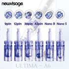 50 шт. синий штык Dr. Pen MTS иглы картридж для Ultima A6 авто микроиглы ручка 12 36 Pin татуировки наконечник