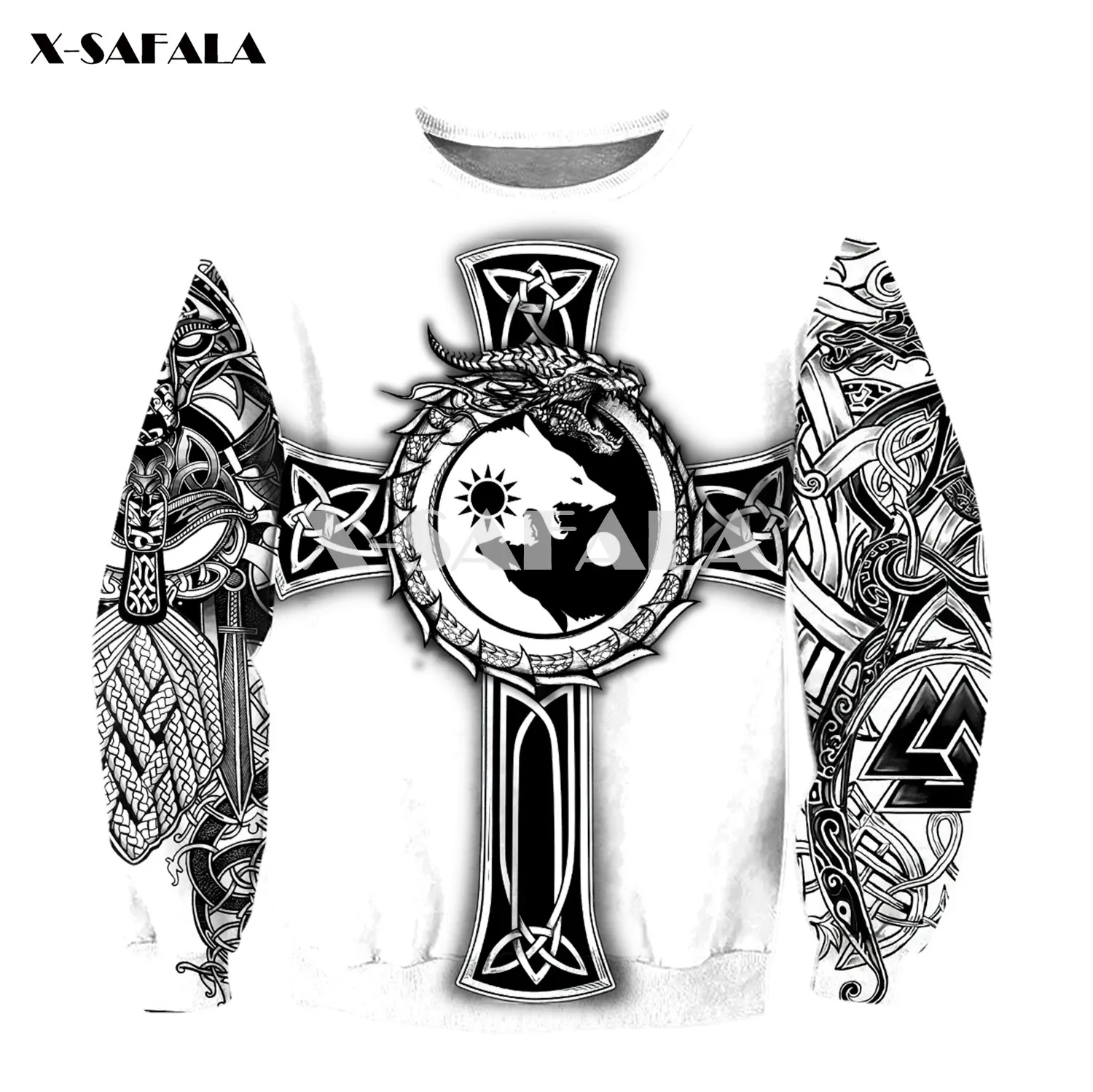 

Amazing Blue Dragon Spirit Tattoo 3D Print XS-7XL Hoodie Man Women Harajuku Outwear Zipper Pullover Sweatshirt Unisex-6