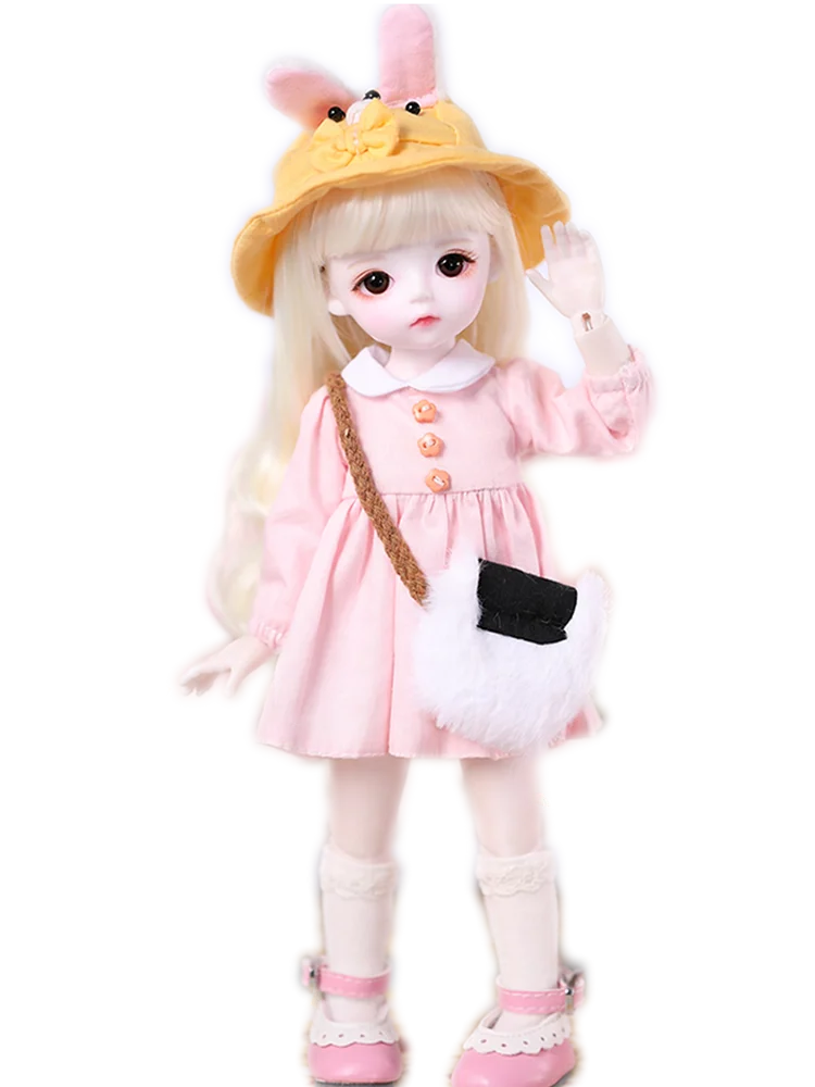 Шарнирная кукла 1/3 1/4 1/6 BJD/SD модное розовое платье одежда для маленьких девочек