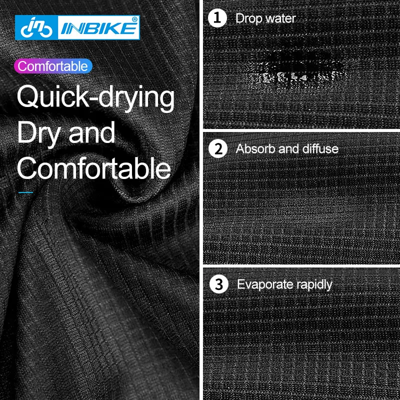 Летний комплект велосипедной одежды INBIKE с длинным рукавом Мужская одежда для