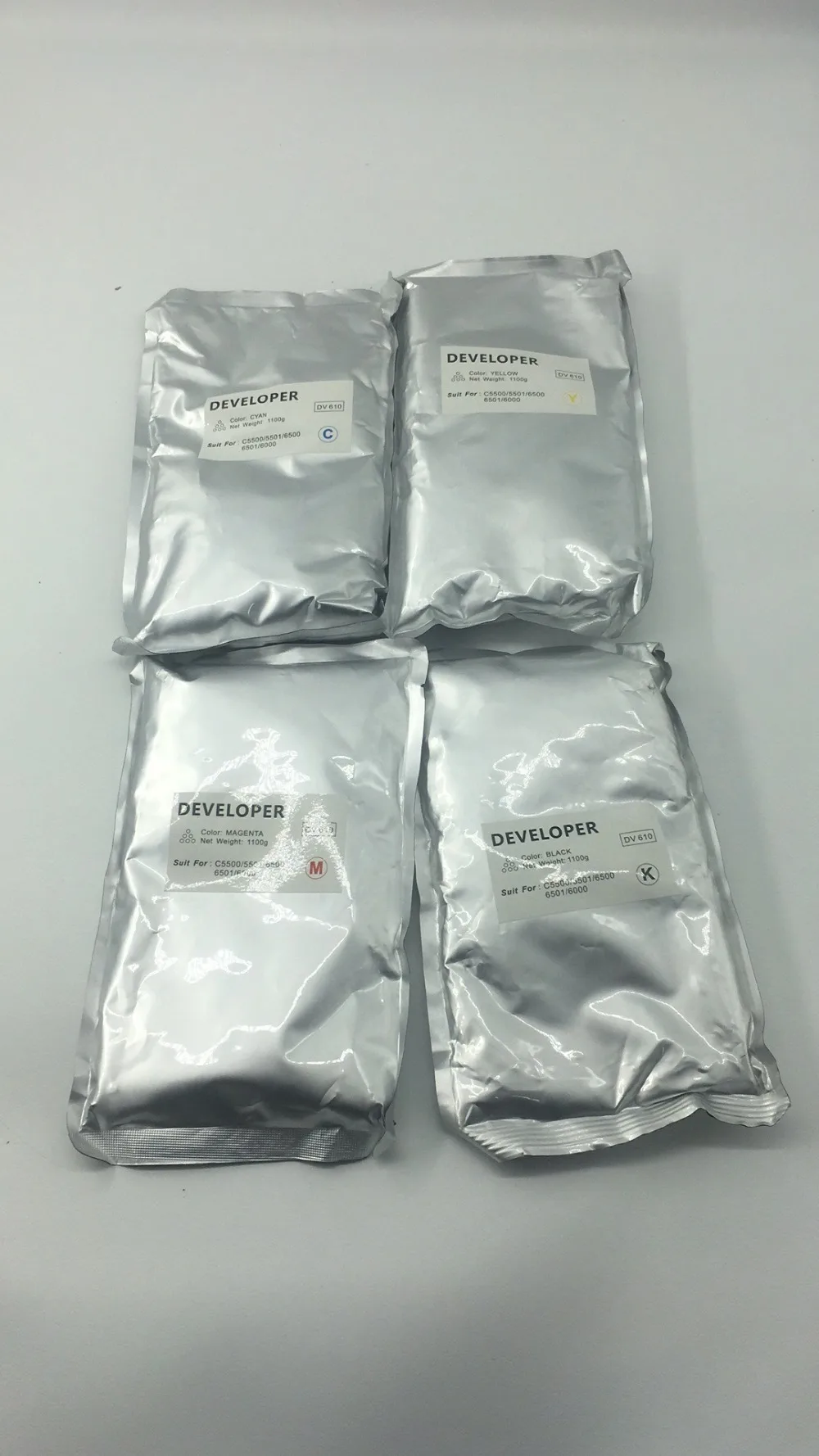 1 х совместимый DV610 Разработчик для KONICA MINOLTA BIZHUB C6501 C6500 C6000 C7000 порошок проявителя 1100 г/пакет