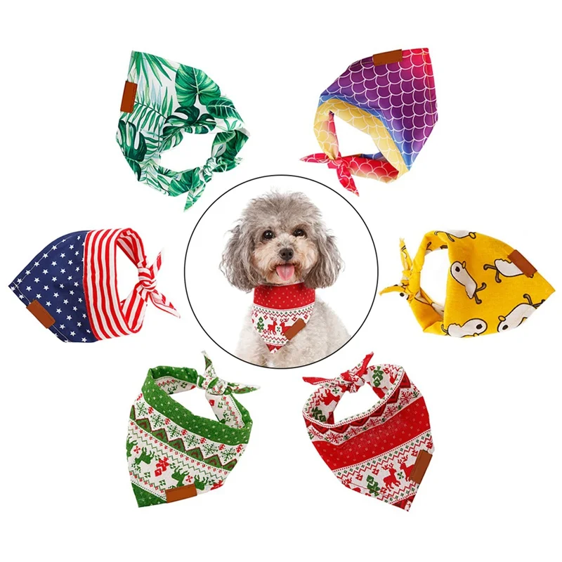 Мягкий ошейник для домашних животных бандана щенок кошка шарфы собака модное