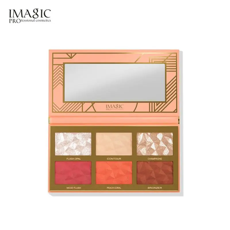 

Bronzers Highlighters 6 Colors Highlight Blush Repair Face Brighten Blush Repair Shadow Face Easy to wear